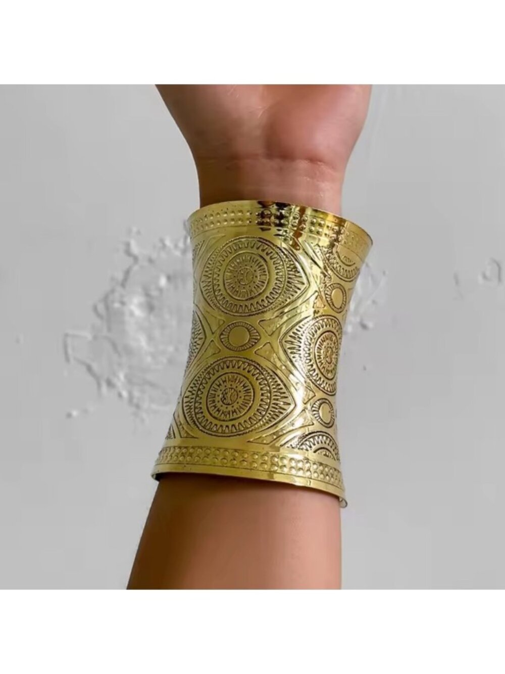 Egypt style klopa Cleopatra Engraved Cuff Bracelet